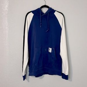 G Star Raw blue black stripe hooded sweatshirt XXL